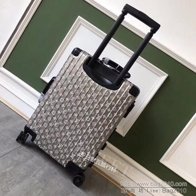 RIMOWA日默瓦 拉箱/拉杆箱 全鋁鎂合金 2018年 Lv supreme x Rimowa 震撼聯名classic flight 系列 20寸登機箱  xbt1038